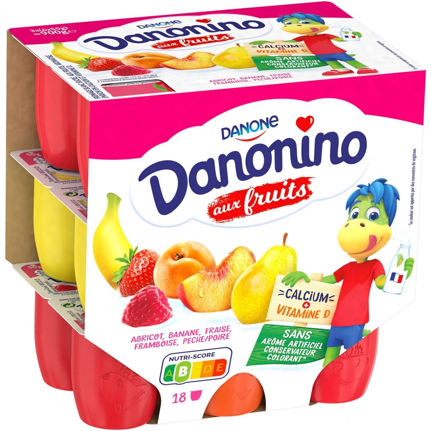 Damonino Peche Abricot Danone 4 x 50 g